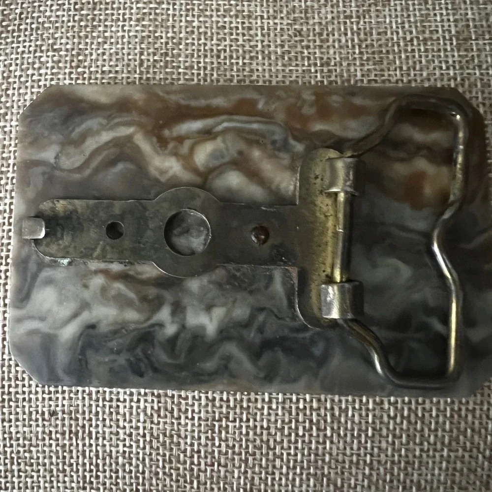 Wells Fargo and Company California Train Belt Buckle 3.5x2.25 Western Aesthetic